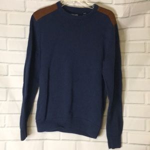 Chaps patch sleeve sweater